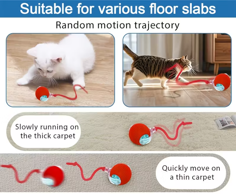 Intelligens önjáró macskajáték labda